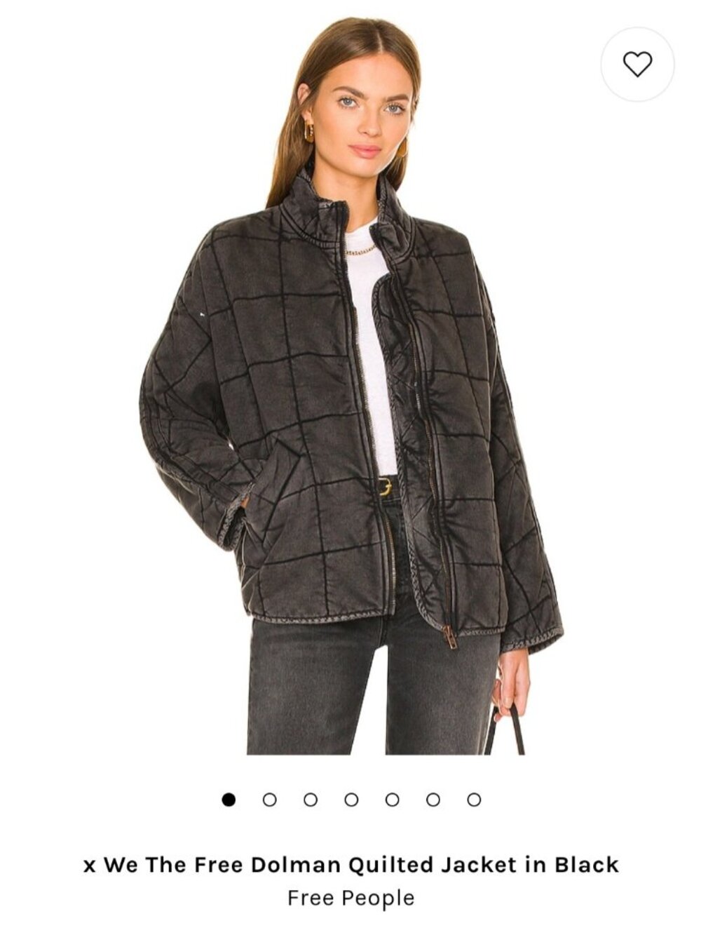Free People Quilted Dolman Jacket